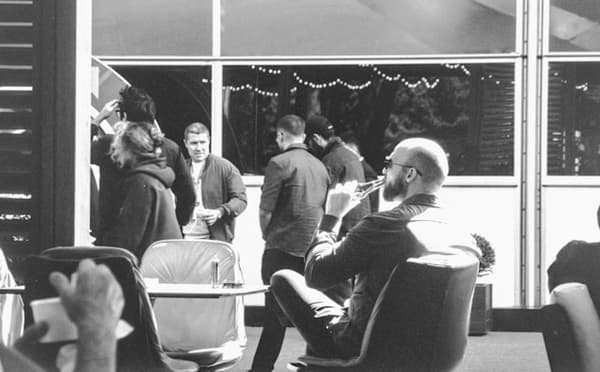 Friends celebrating together at a park picnic